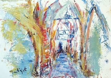 Original Expressionism Architecture Paintings by Jan Pająk
