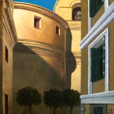 Print of Realism Architecture Paintings by Stathis Petropoulos