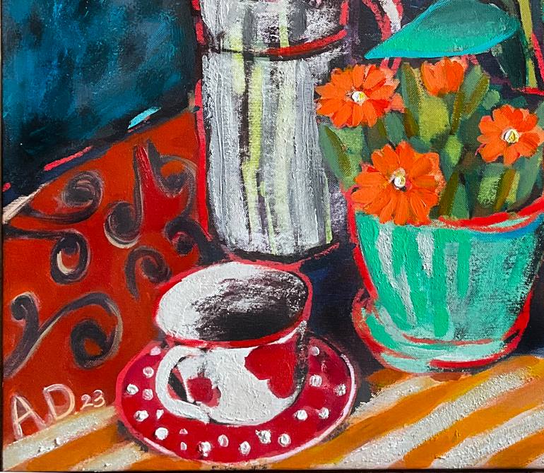 Original Modernism Still Life Painting by Angelina Doseva