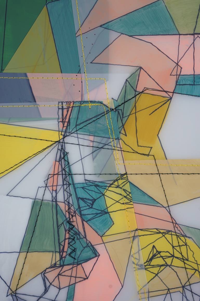 Original Abstract Expressionism Abstract Mixed Media by Alex Hohlov
