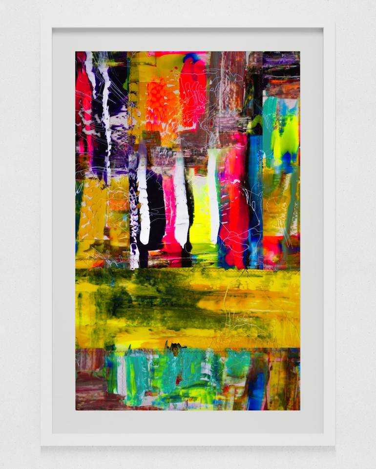 Original Abstract Expressionism Abstract Mixed Media by Alex Hohlov