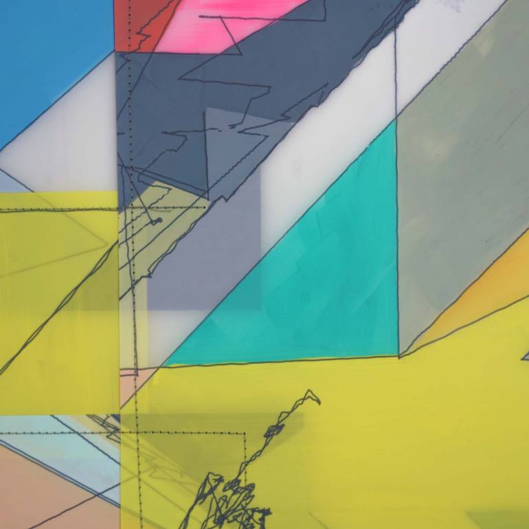 Original Abstract Expressionism Abstract Mixed Media by Alex Hohlov