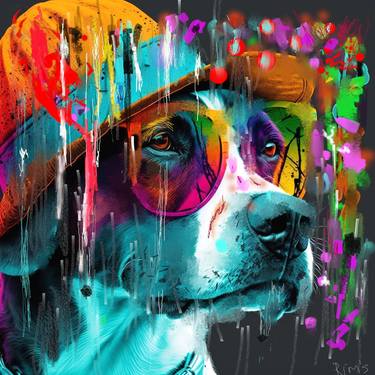 Original Pop Art Dogs Digital by Rim's 