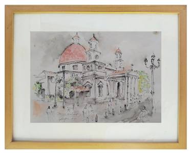 Original Expressionism Architecture Paintings by Zakki Fuad