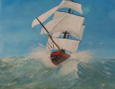 Print of Sailboat Paintings by Will Moody