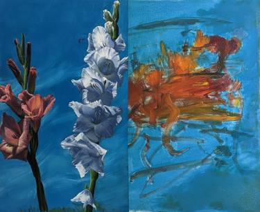 Original Fine Art Floral Paintings by Vicky Perry