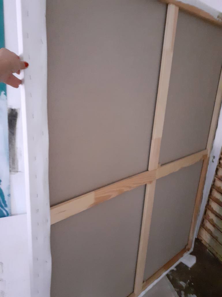 Original Abstract Geometric Painting by Isabelle Fournet