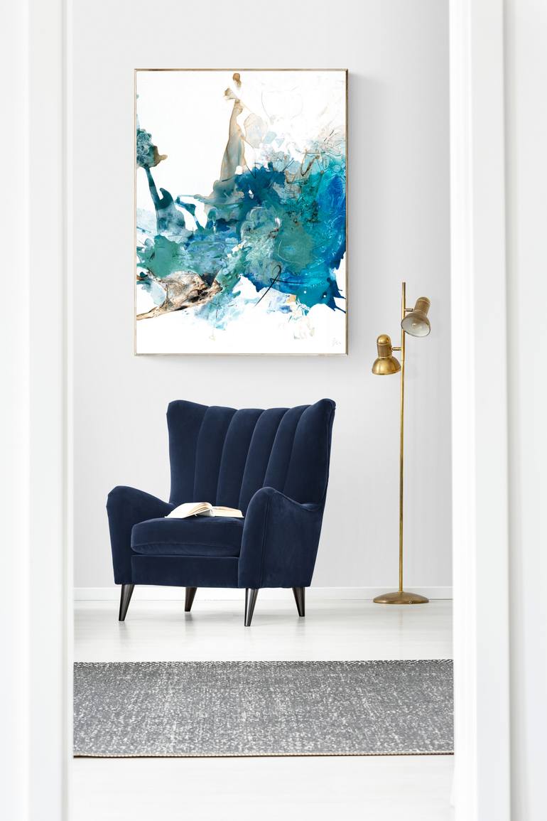 Original Abstract Landscape Painting by Isabelle Fournet