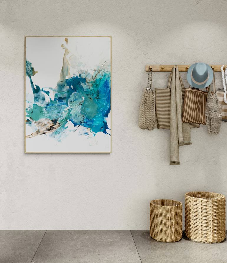 Original Abstract Landscape Painting by Isabelle Fournet