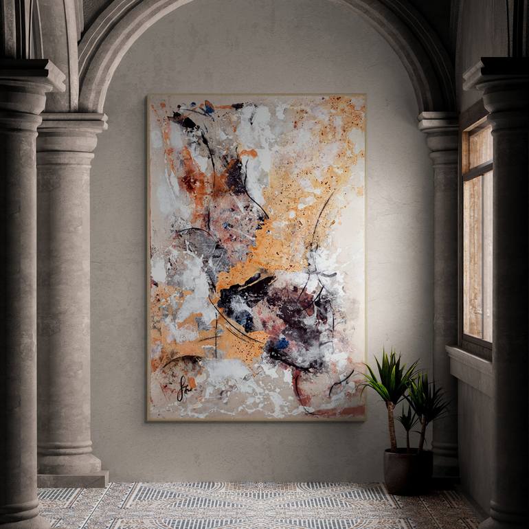 Original Abstract Painting by Isabelle Fournet