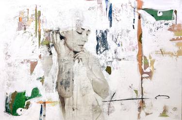 Original Portraiture Abstract Paintings by Isabelle Fournet