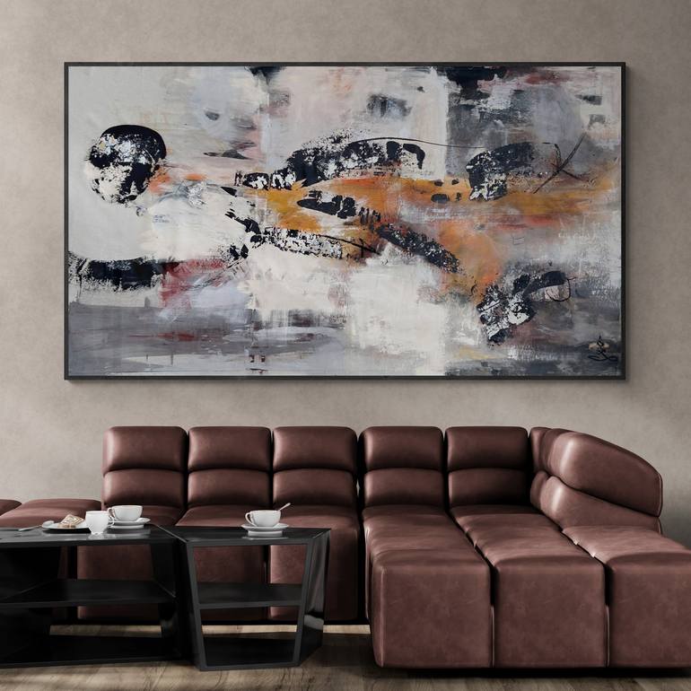 Original Abstract Expressionism Abstract Painting by Isabelle Fournet