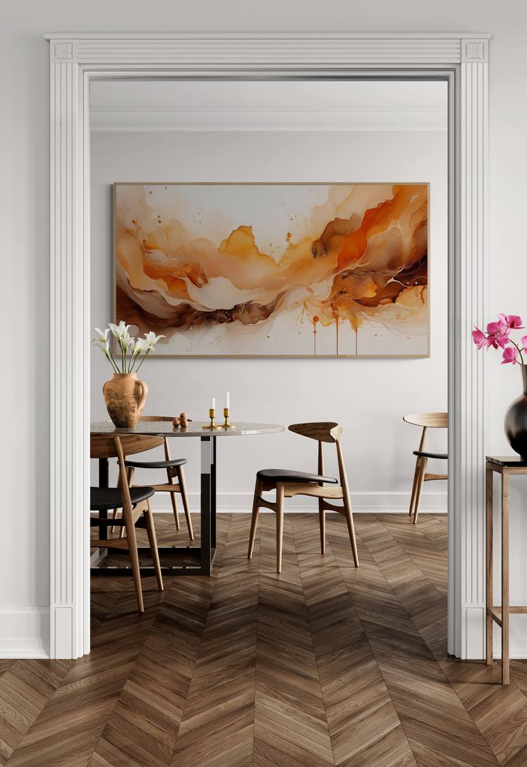 Original Abstract Expressionism Abstract Painting by Isabelle Fournet