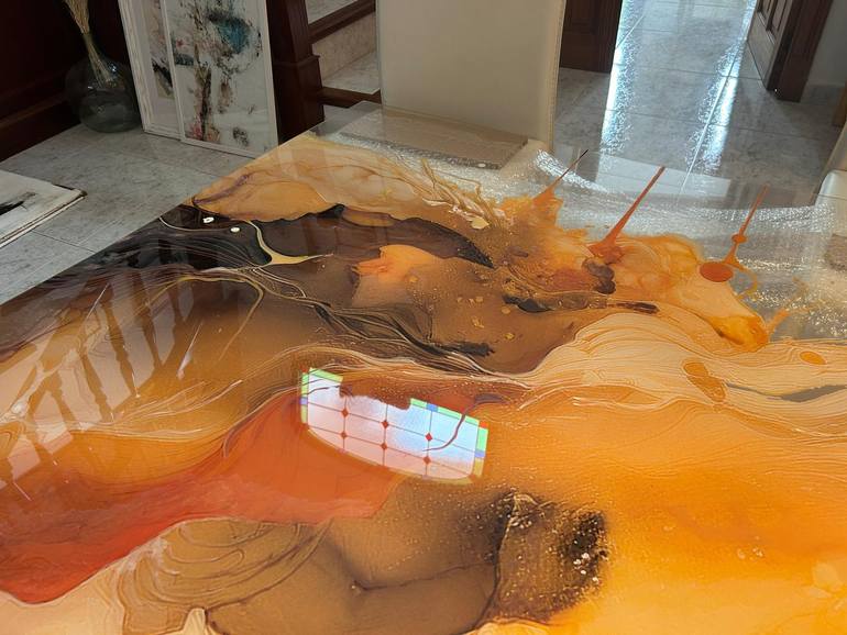 Original Abstract Expressionism Abstract Painting by Isabelle Fournet