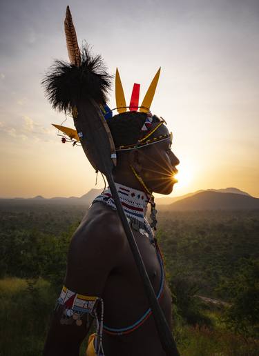 Tribal African Warrior Fine Art Photography "Simon Lenopuny" thumb