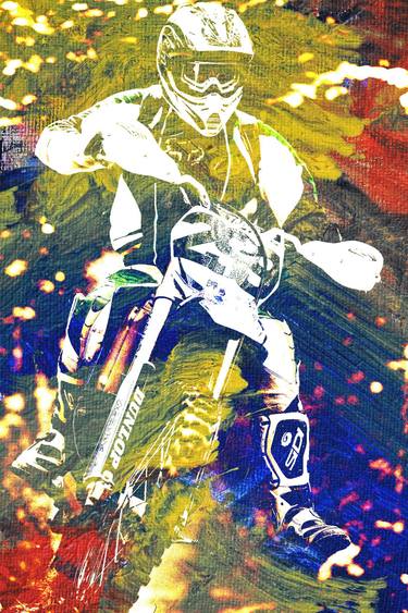 Print of Abstract Expressionism Motorcycle Photography by Philip Stewart