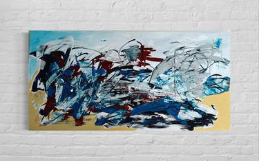 Original Abstract Expressionism Abstract Paintings by Mehtap Hacioglu