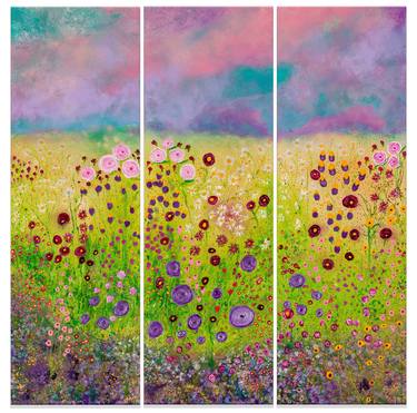 Original Abstract Floral Paintings by Tracy Marie Oliver