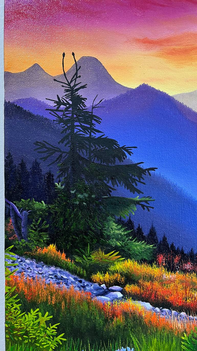 Original Realism Landscape Painting by Kitti Garaczi