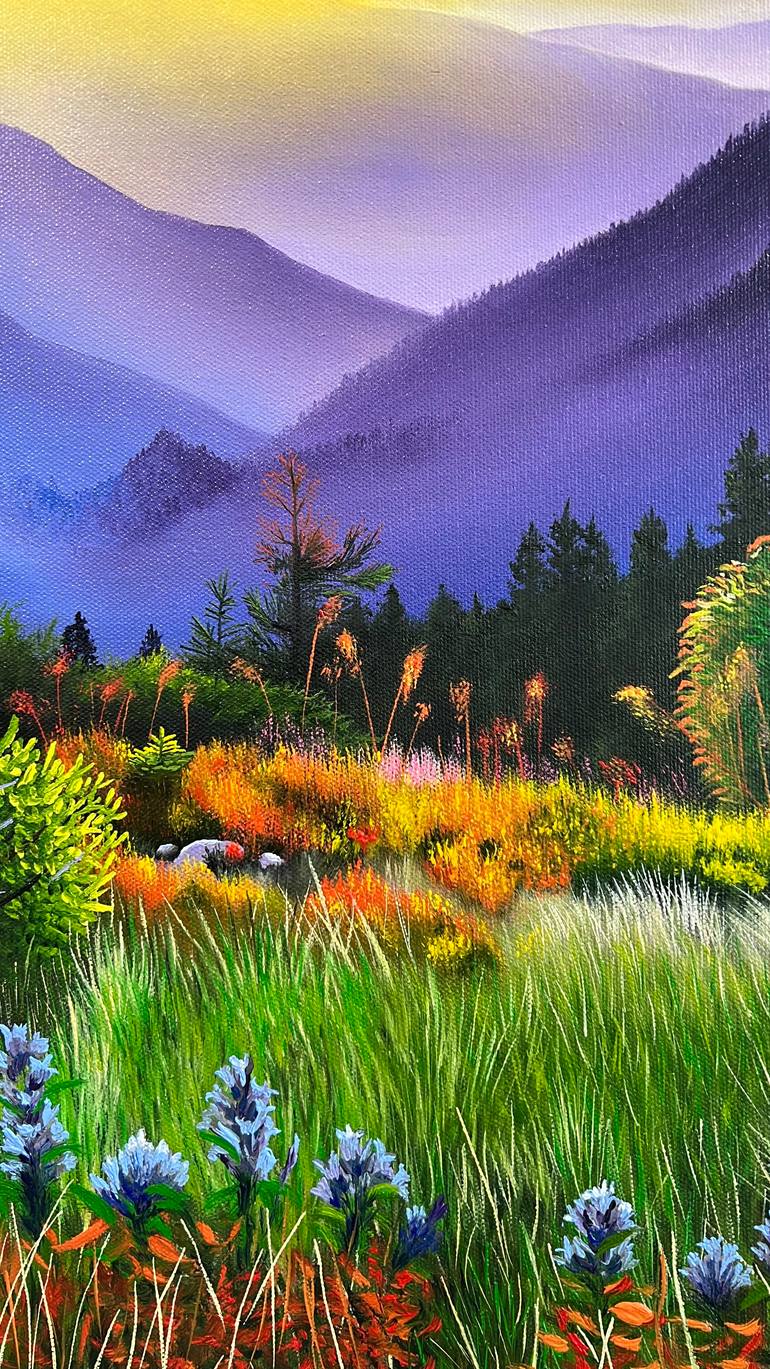 Original Realism Landscape Painting by Kitti Garaczi