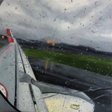 Runway Melody (rainy flight painting) thumb