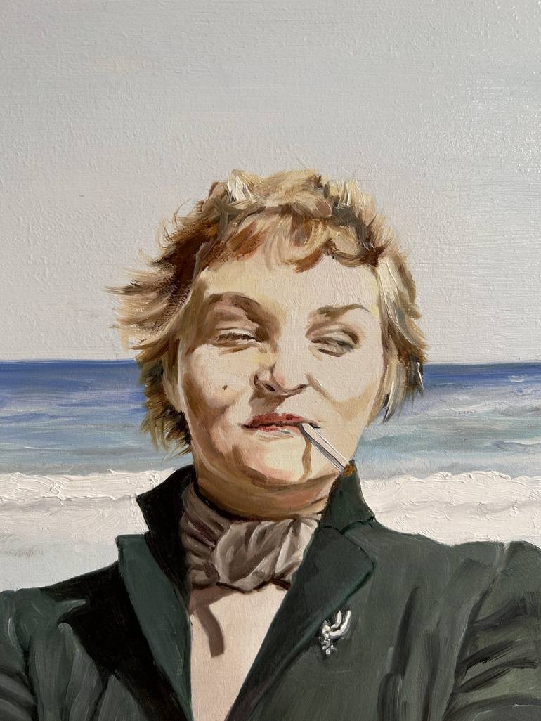 Original Figurative Women Painting by Louise Rieger