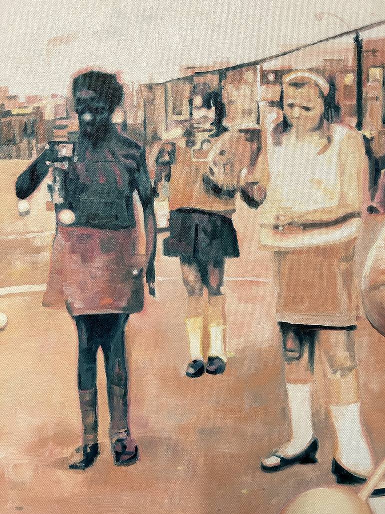 Original Documentary Children Painting by Louise Rieger