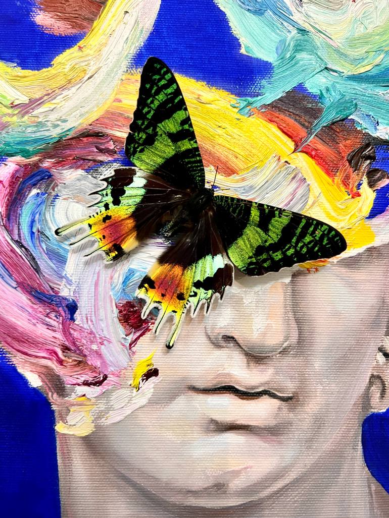 Original Abstract Pop Culture/Celebrity Painting by Alexandru Cinean