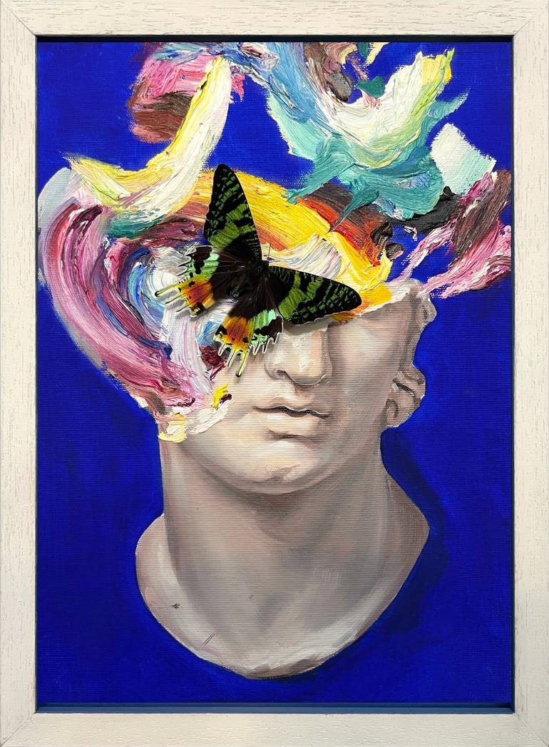Original Abstract Pop Culture/Celebrity Painting by Alexandru Cinean