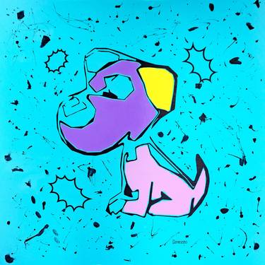 Pop Art Cartoon Abstract Dog thumb