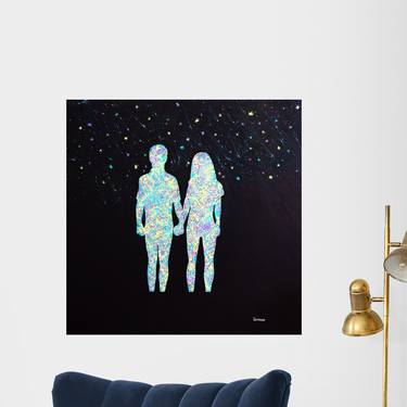 Dream Love Original Painting on Canvas Wall Art Artwork Pop Art thumb