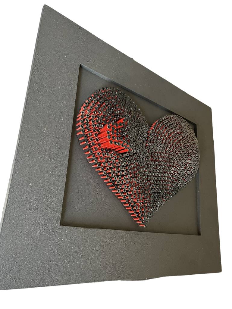 Original 3D Sculpture Love Sculpture by Sonia Dudnicova