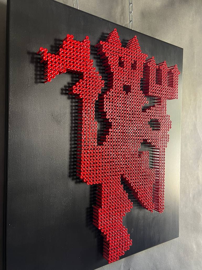 Original Geometric Sports Sculpture by Sonia Dudnicova