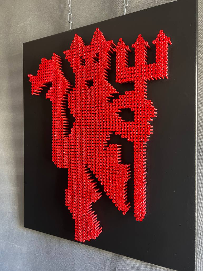 Original Geometric Sports Sculpture by Sonia Dudnicova