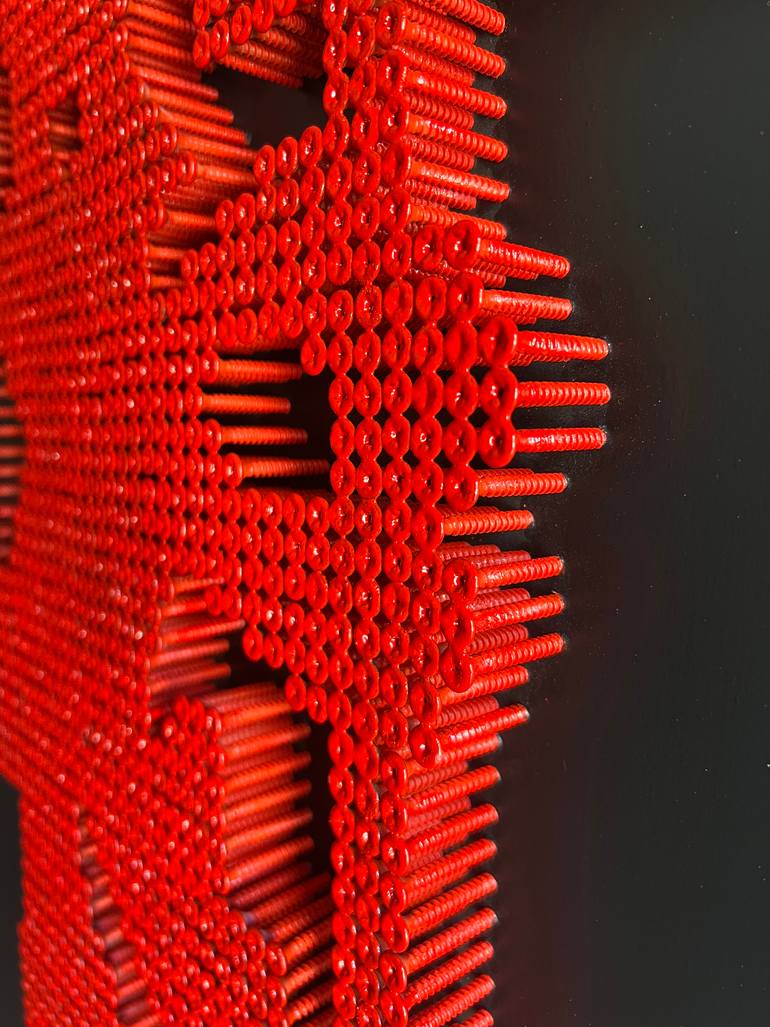Original Geometric Sports Sculpture by Sonia Dudnicova