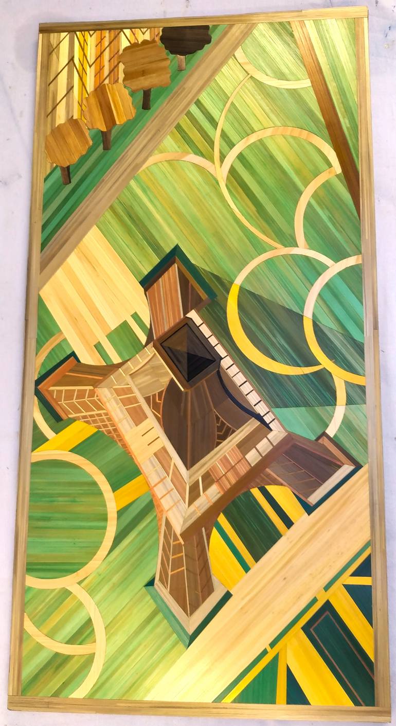 Original Art Deco Abstract Collage by Delphine Robins