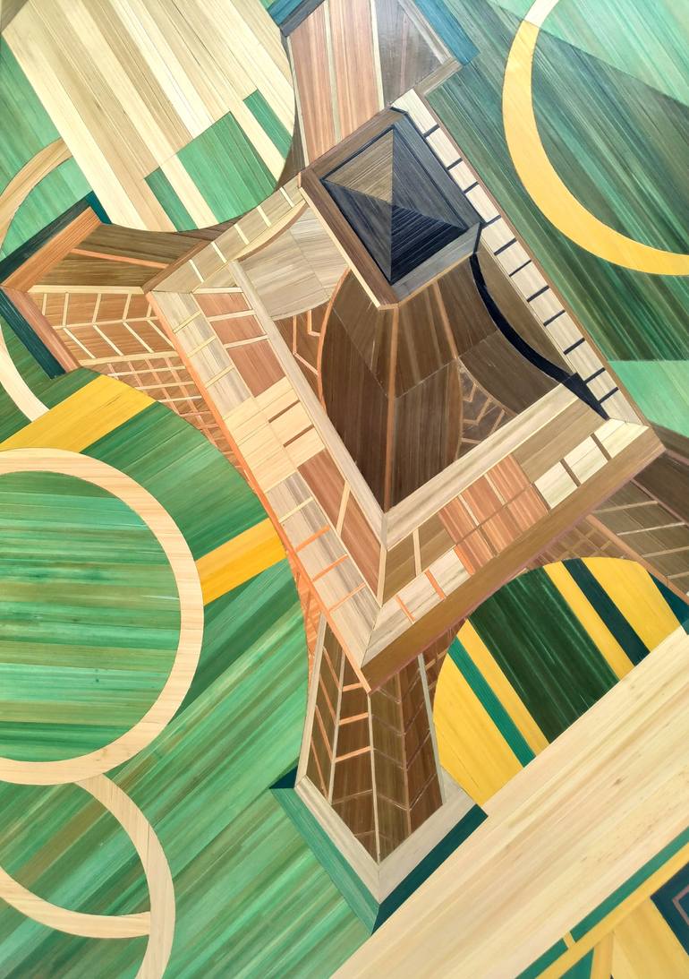 Original Art Deco Abstract Collage by Delphine Robins