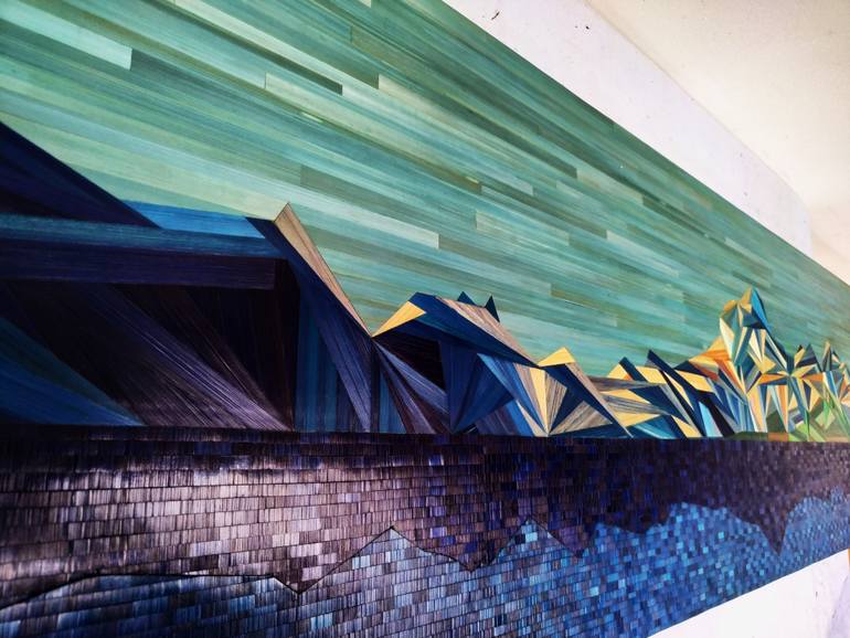 Original Art Deco Abstract Collage by Delphine Robins