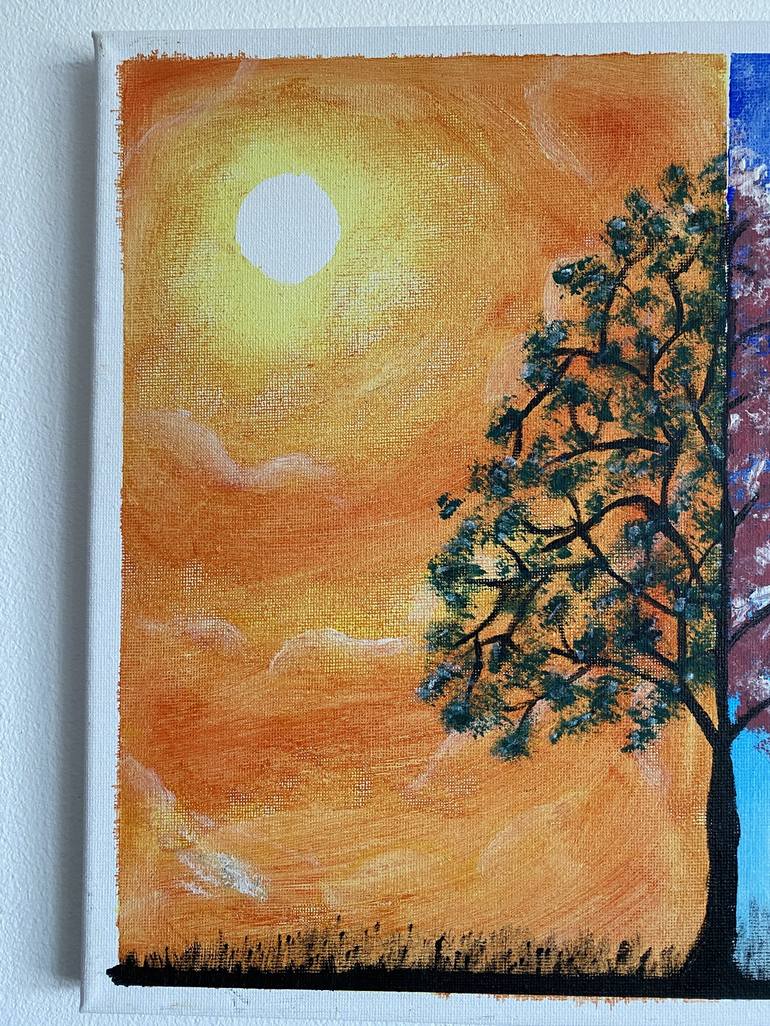 Original Abstract Tree Painting by jenzsky o
