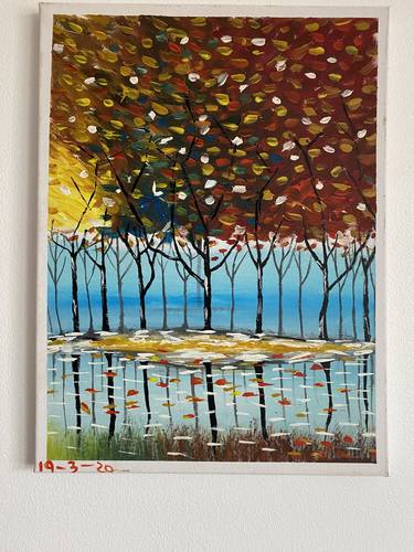 Original Expressionism Seasons Paintings by jenzsky o