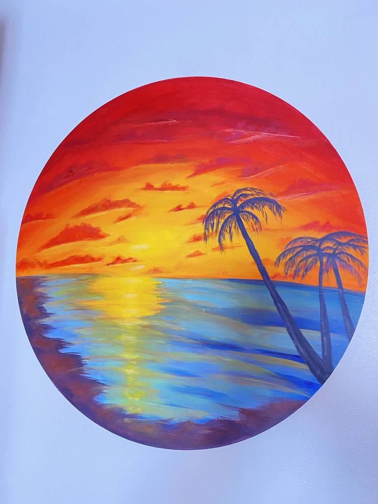 Original Contemporary Seascape Painting by jenzsky o