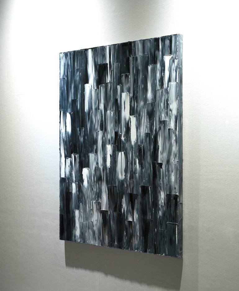 Original Modernism Abstract Painting by H M Moon