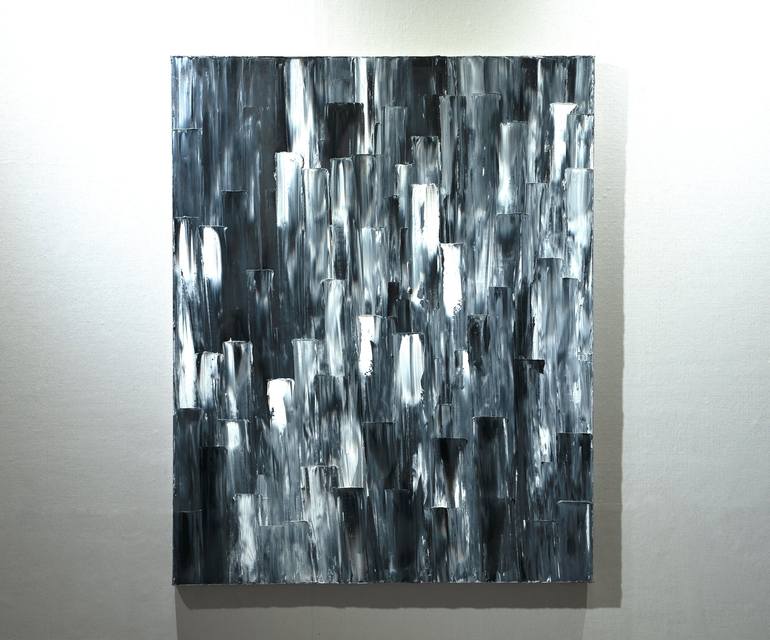 Original Modernism Abstract Painting by H M Moon