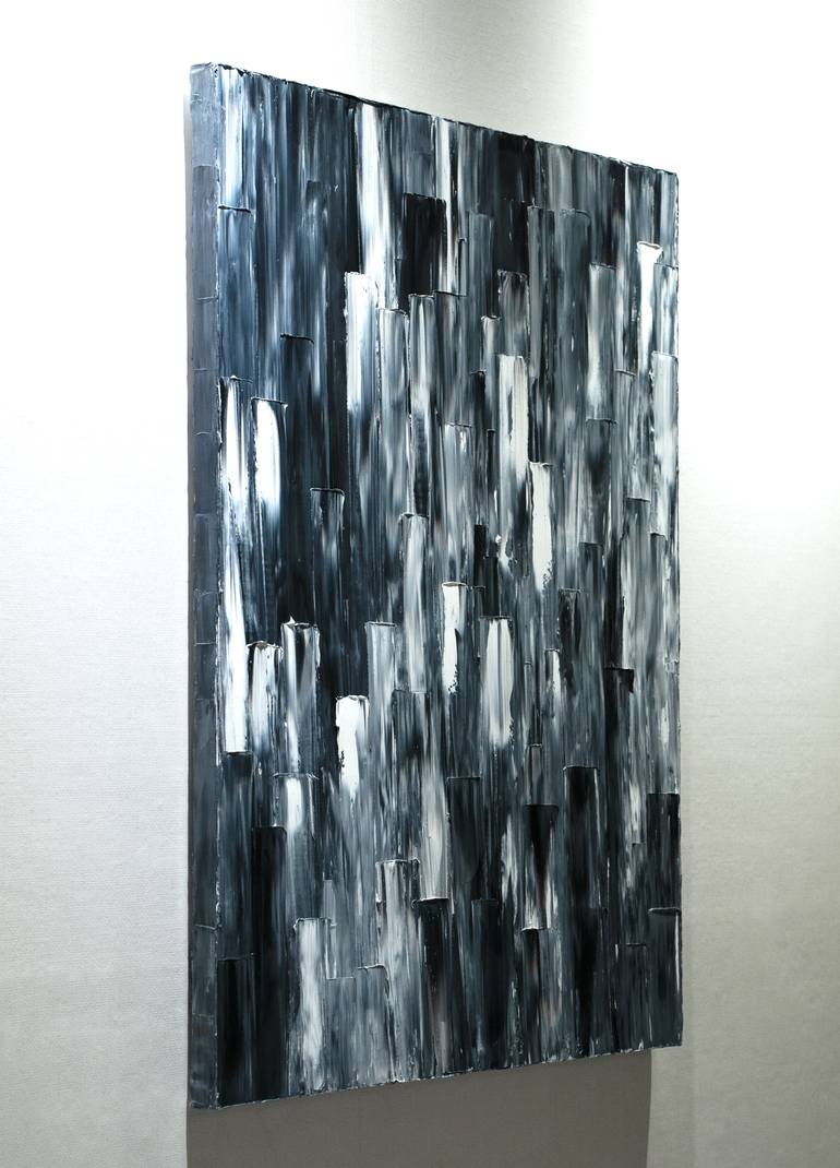 Original Modernism Abstract Painting by H M Moon