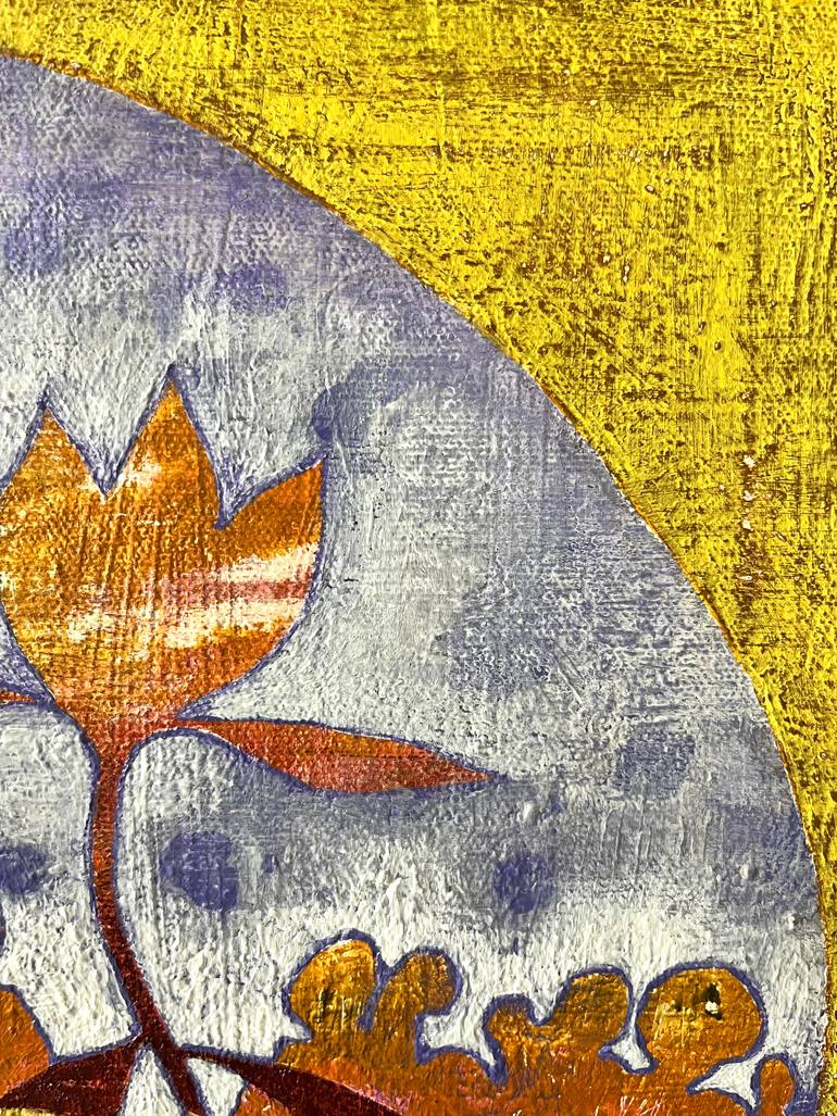 Original Symbolism Floral Painting by Elin Muren