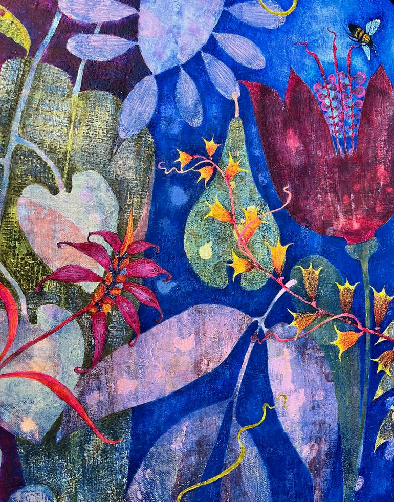 Original Contemporary Floral Painting by Elin Muren