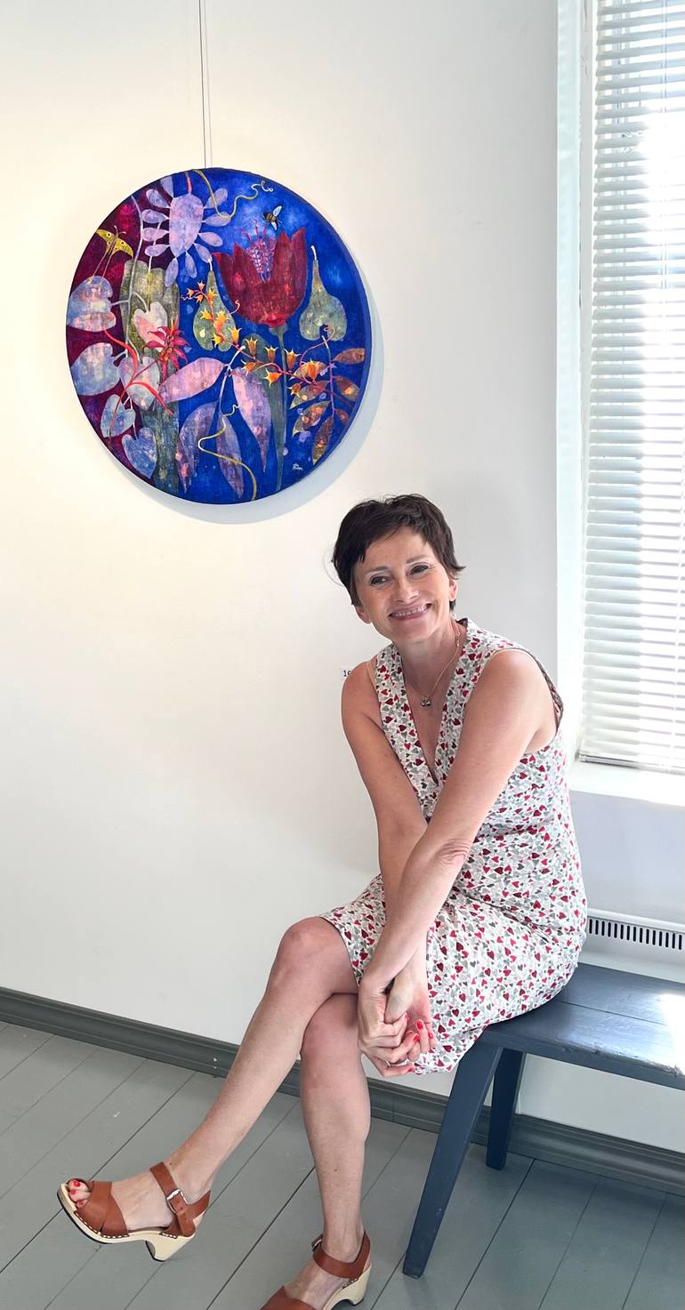 Original Contemporary Floral Painting by Elin Muren