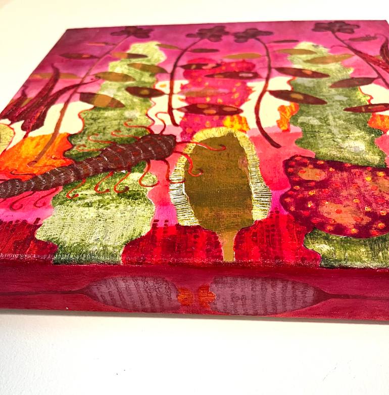 Original Painterly Abstraction Botanic Painting by Elin Muren