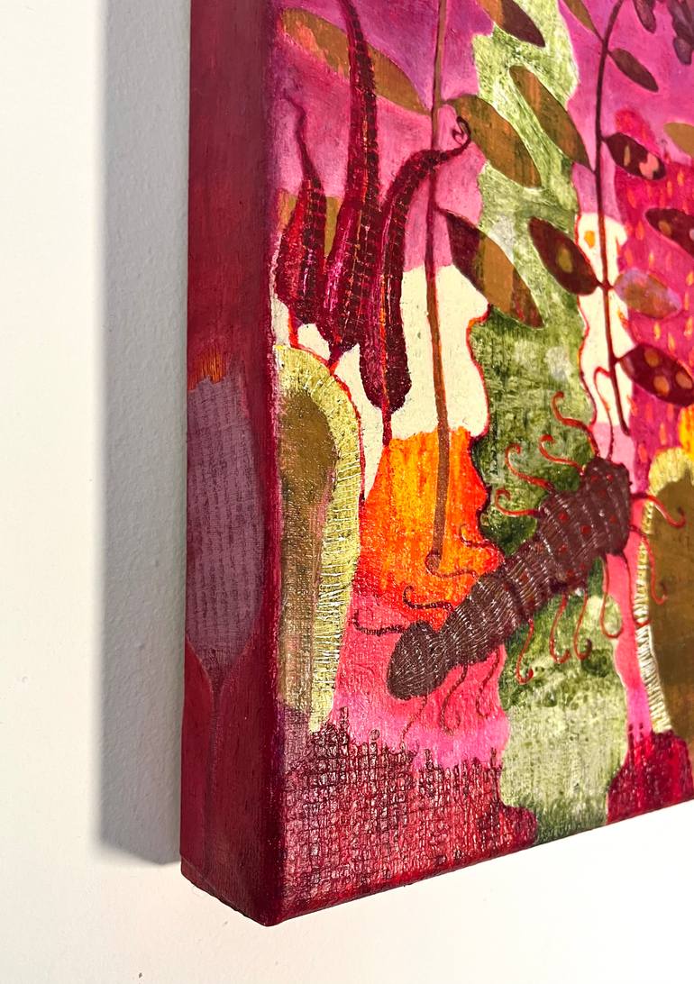 Original Painterly Abstraction Botanic Painting by Elin Muren