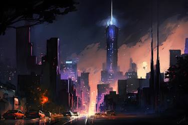 Neon City, Digital Modern, Night City thumb